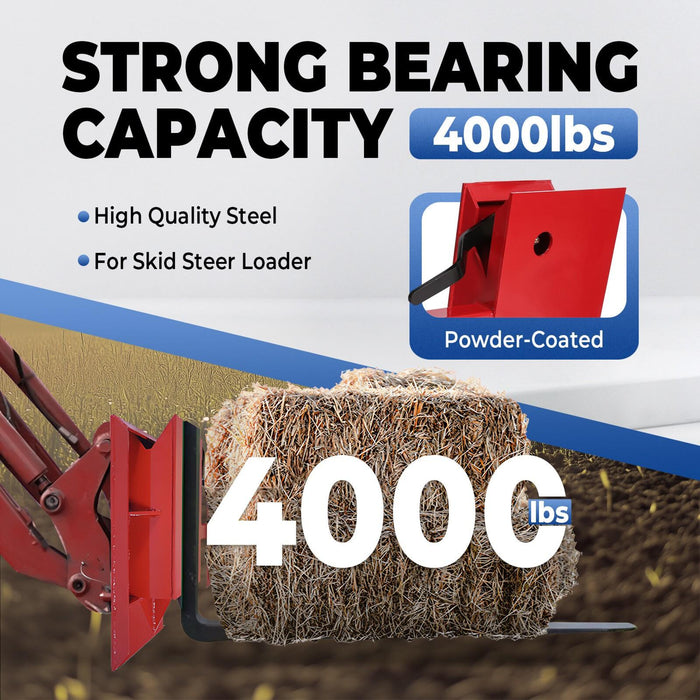 DURAFORCE For Bobtach Universal Skid Steer Quick Attach Plate Conversion Adapter 4000LBS