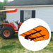 DURAFORCE Orange Tractor Canopy For Tractors Mowers ROPS Replace for Tuff Top 52"x52"