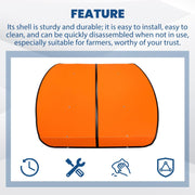 DURAFORCE Orange Tractor Canopy For Tractors Mowers ROPS Replace for Tuff Top 52"x52"