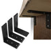 DURAFORCE 3 Heavy Duty Black Steel 6"x8" Countertop Support Brackets Corbel Lot L Shelf