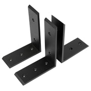 DURAFORCE 3 Heavy Duty Black Steel 6"x8" Countertop Support Brackets Corbel Lot L Shelf