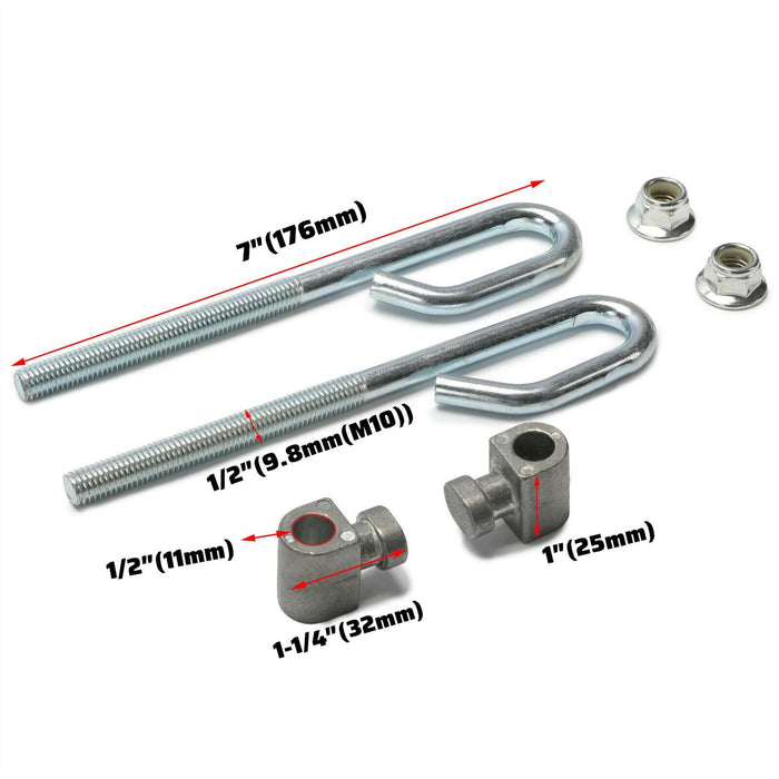 DURAFORCE Mower Deck Lift Linkage Rod Bolt Nut Trunnion For John Deere D100 D110 D120 D130