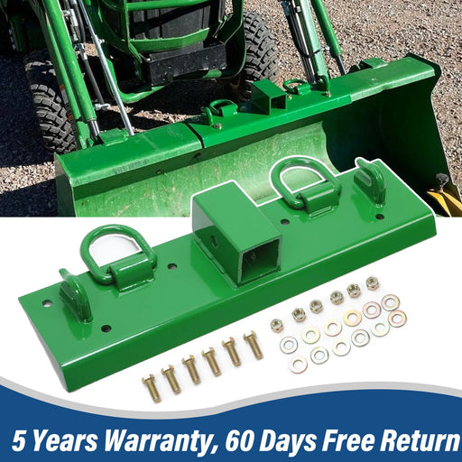 DURAFORCE Bolt-on Grab Hooks, D Rings,2" Receiver all-in-one For John Deere 1025R Tractor