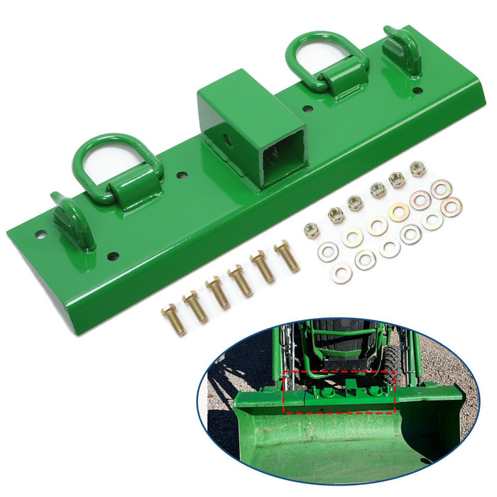 DURAFORCE Bolt-on Grab Hooks, D Rings,2" Receiver all-in-one For John Deere 1025R Tractor