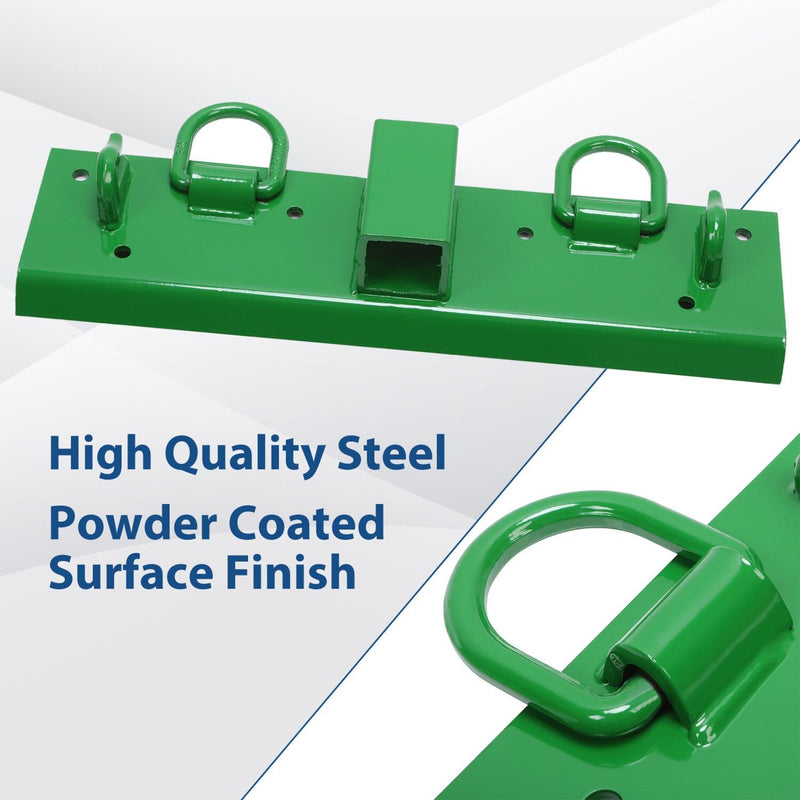 DURAFORCE Bolt-on Grab Hooks, D Rings,2" Receiver all-in-one For John Deere 1025R Tractor