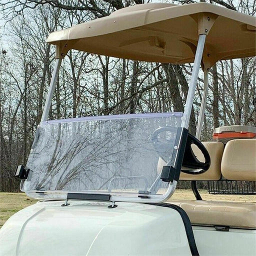 DURAFORCE Clear Windshield For Yamaha G22 2003-2006 Folding Polycarbonate Golf Cart Part