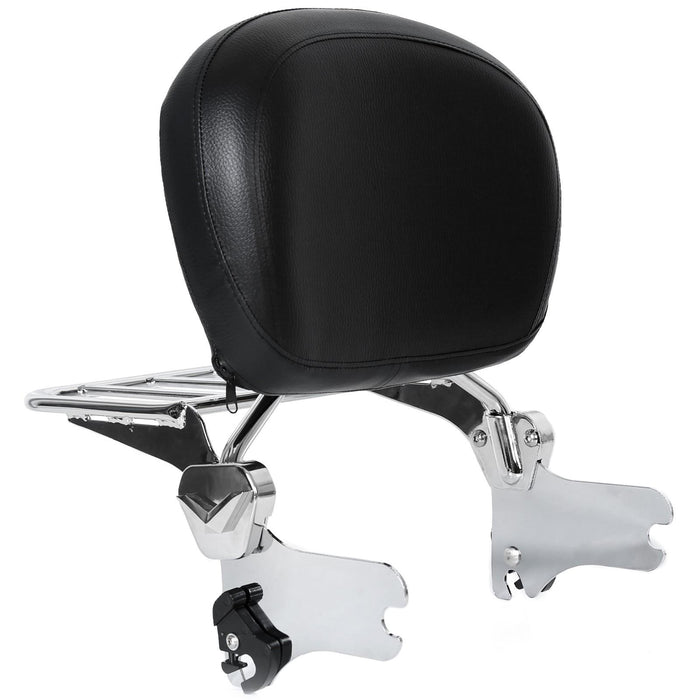 DURAFORCE Backrest Sissy Bar Rack For Harley Touring Street Glide Road King 1997-2008