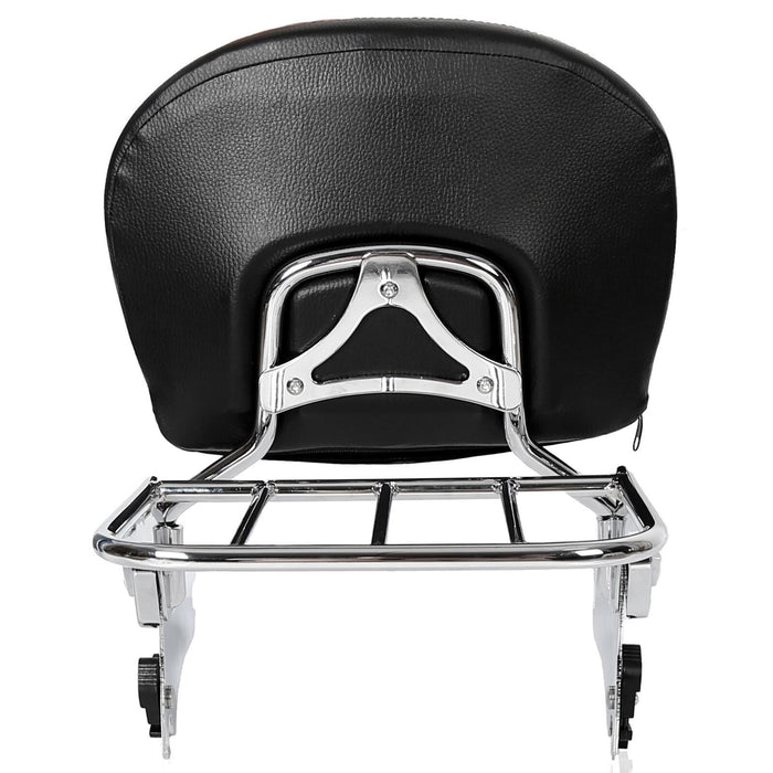 DURAFORCE Backrest Sissy Bar Rack For Harley Touring Street Glide Road King 1997-2008