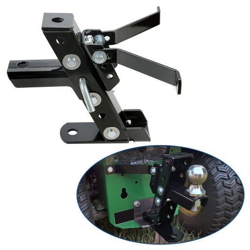DURAFORCE Adjustable Lawn Mower Trailer Towing Hitch Garden Tractor Hitch For John Deere