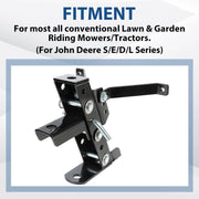 DURAFORCE Adjustable Lawn Mower Trailer Towing Hitch Garden Tractor Hitch For John Deere