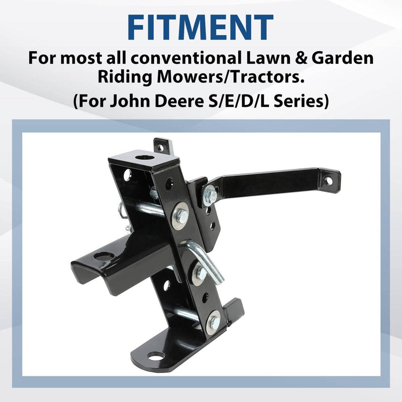 DURAFORCE Adjustable Lawn Mower Trailer Towing Hitch Garden Tractor Hitch For John Deere