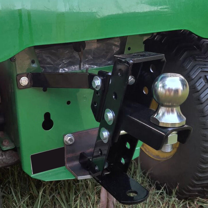 DURAFORCE Adjustable Lawn Mower Trailer Towing Hitch Garden Tractor Hitch For John Deere