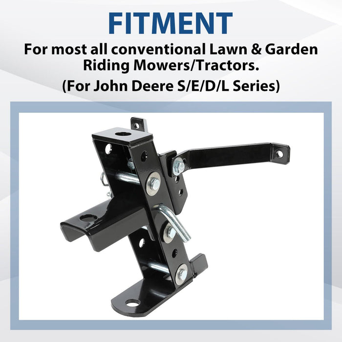 DURAFORCE Adjustable Lawn Mower Trailer Towing Hitch Garden Tractor Hitch For John Deere