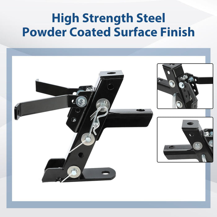 DURAFORCE Adjustable Lawn Mower Trailer Towing Hitch Garden Tractor Hitch For John Deere