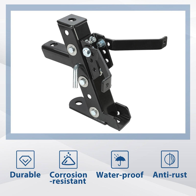 DURAFORCE Adjustable Lawn Mower Trailer Towing Hitch Garden Tractor Hitch For John Deere