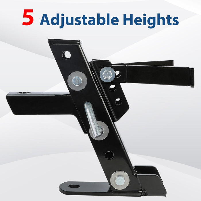 DURAFORCE Adjustable Lawn Mower Trailer Towing Hitch Garden Tractor Hitch For John Deere