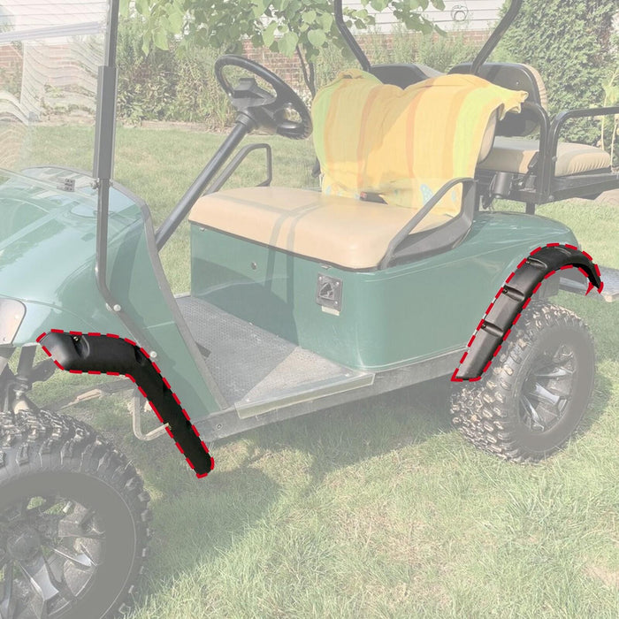 DURAFORCE For EZGO TXT 94-13 1996 Golf Cart Front Rear Standard Fender Flares w/ Screws