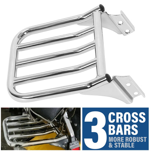 DURAFORCE Detachable Rear Backrest Luggage Rack For Harley Davidson Heritage Softail FLSTC