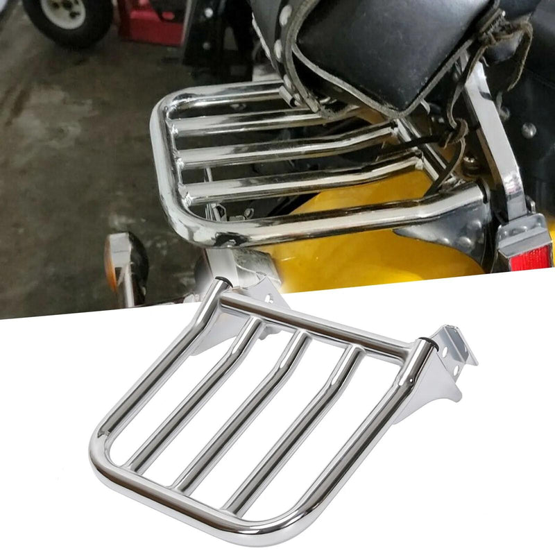 DURAFORCE Detachable Rear Backrest Luggage Rack For Harley Davidson Heritage Softail FLSTC