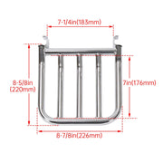DURAFORCE Detachable Rear Backrest Luggage Rack For Harley Davidson Heritage Softail FLSTC