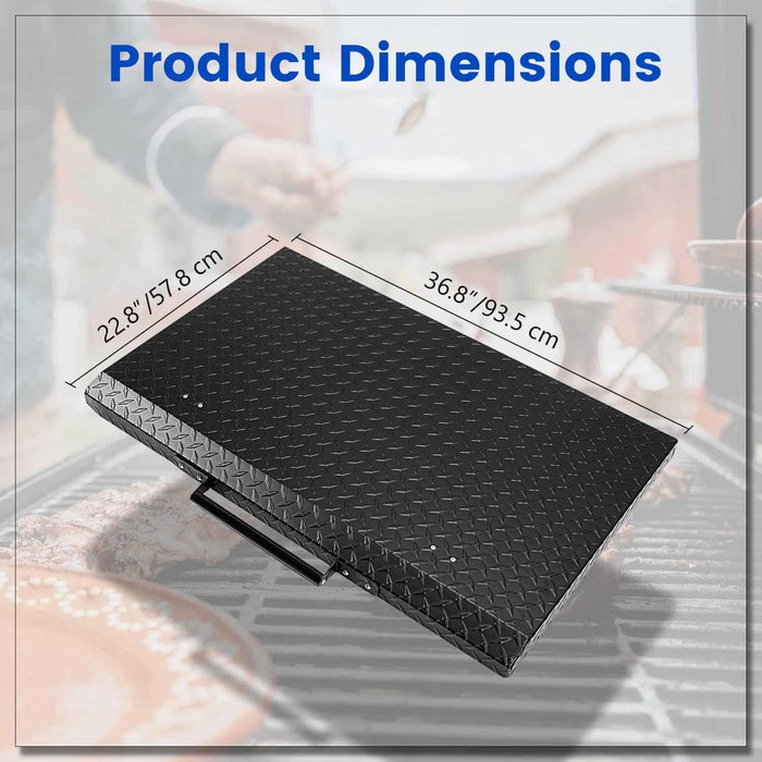 DURAFORCE Outdoor 36" Hinged Hard Cover Lid 36 Inch Aluminum DP For Blackstone Griddle