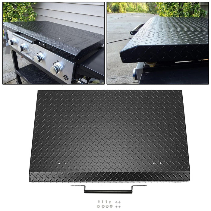DURAFORCE Outdoor 36" Hinged Hard Cover Lid 36 Inch Aluminum DP For Blackstone Griddle