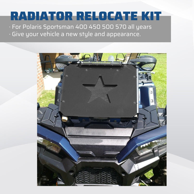 DURAFORCE Radiator Relocation Relocate Kits Brackets For Polaris Sportsman 400 450 500 570