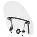 DURAFORCE 19"x17"Large Clear Universal Windshield for 7/8'' 1'' 1.25" Motorcycle Handlebar