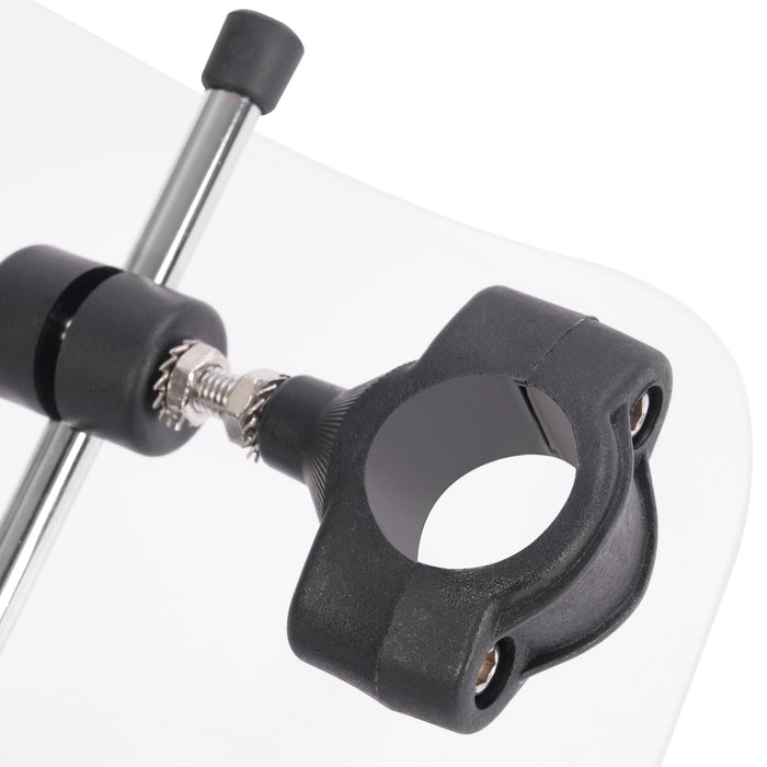 DURAFORCE 19"x17"Large Clear Universal Windshield for 7/8'' 1'' 1.25" Motorcycle Handlebar