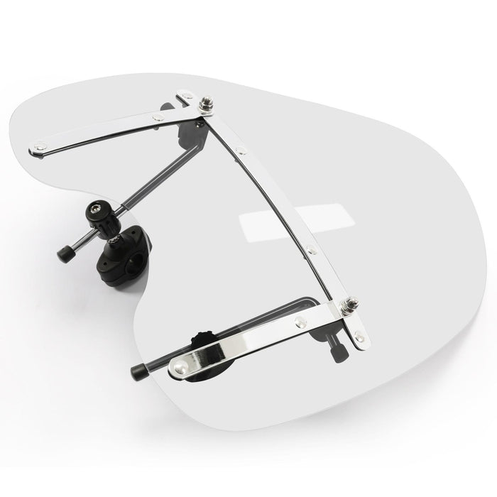 DURAFORCE 19"x17" Large Clear Windshield For Harley Honda Suzuki Yamaha Cruiser motorcycle