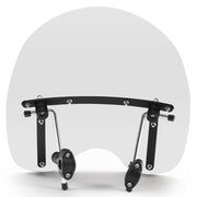 DURAFORCE 19"x17" Large Clear Windshield For Harley Honda Suzuki Yamaha Cruiser motorcycle