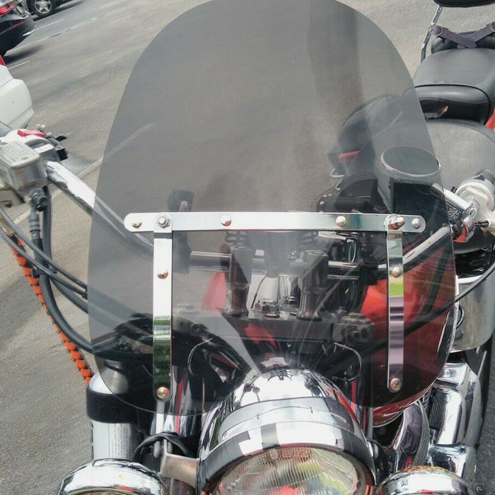 DURAFORCE Smoke Windshield Windscreen for Honda Magna Shadow Spirit Sabre 600 19"x17"