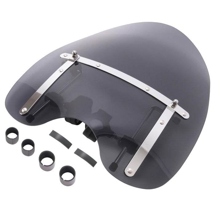 DURAFORCE Smoke Windshield Windscreen for Honda Magna Shadow Spirit Sabre 600 19"x17"