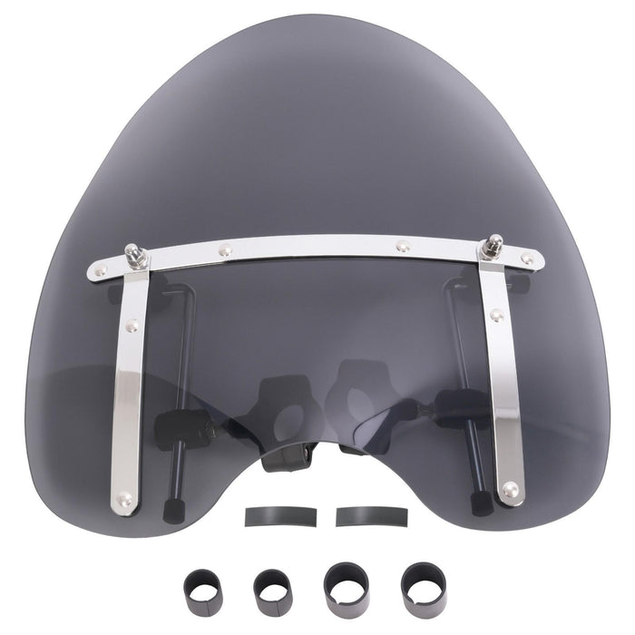 DURAFORCE Smoke Windshield Windscreen for Honda Magna Shadow Spirit Sabre 600 19"x17"