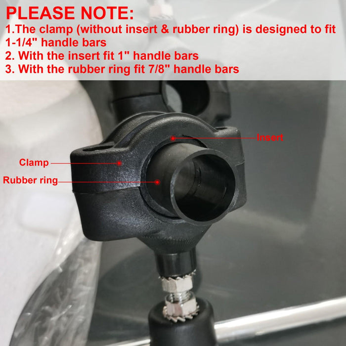 DURAFORCE 18"x16" Clear Universal Motorcycle Windshield For Yamaha V Star 650 Virago 250