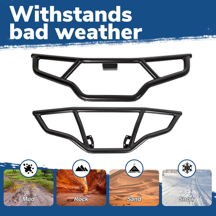 DURAFORCE Front + Rear Brush Guard Bumper Set For Polaris Sportsman 570 EPS SP 2016-2020