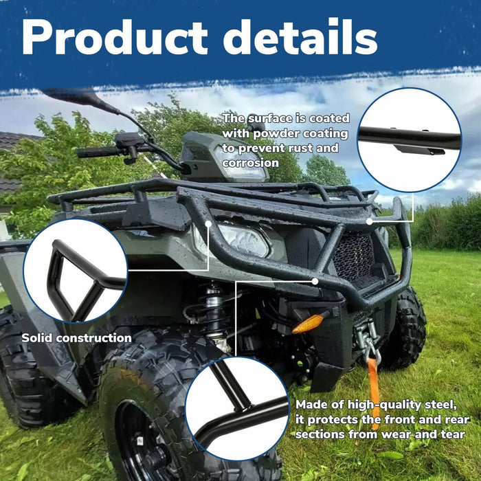 DURAFORCE Front + Rear Brush Guard Bumper Set For Polaris Sportsman 570 EPS SP 2016-2020