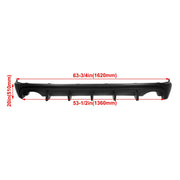 DURAFORCE Rear Bumper Diffuser Splitter Lip 5F Style For Lexus IS250 IS350 IS200T 14-16