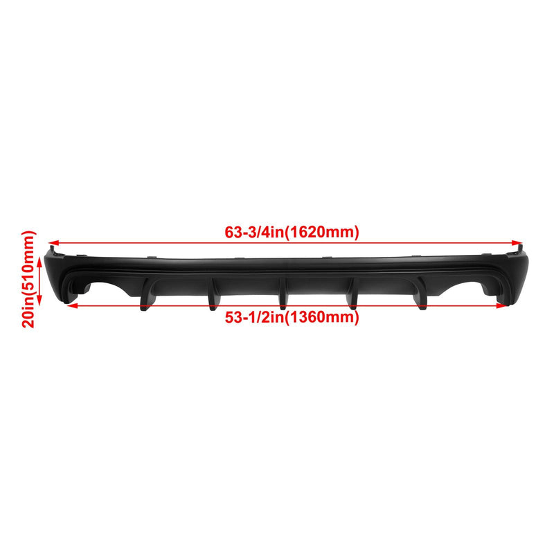 DURAFORCE Rear Bumper Diffuser Splitter Lip 5F Style For Lexus IS250 IS350 IS200T 14-16