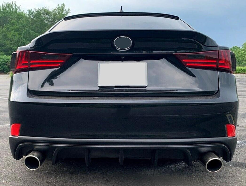 DURAFORCE Rear Bumper Diffuser Splitter Lip 5F Style For Lexus IS250 IS350 IS200T 14-16