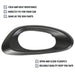 DURAFORCE Door Handle Inside Bezel Black Front Driver Side For Chevy Trailblazer 2002-2009