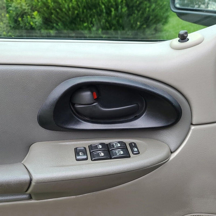 DURAFORCE Door Handle Inside Bezel Black Front Driver Side For Chevy Trailblazer 2002-2009