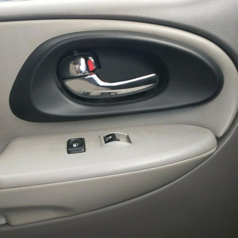 DURAFORCE Door Handle Inside Bezel Black Front Driver Side For Chevy Trailblazer 2002-2009