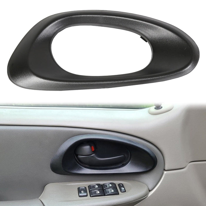 DURAFORCE Door Handle Inside Bezel Black Front Driver Side For Chevy Trailblazer 2002-2009