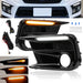 DURAFORCE Fit 2018-2021 Subaru WRX STI Switchback Led DRL Sequential Fog Lights Bezel