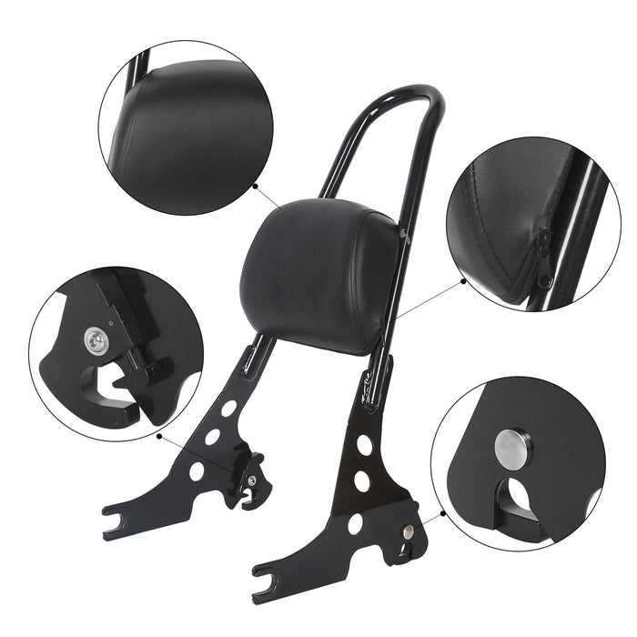 DURAFORCE Sissy Bar Backrest For Harley Sportster Iron 883 1200 Forty Eight 2004-2022
