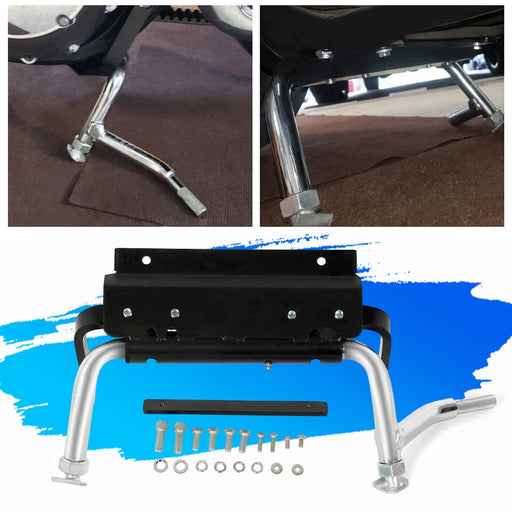 DURAFORCE Adjustable Motorcycle Center Stand For Harley Touring Road Street Glide 99-08