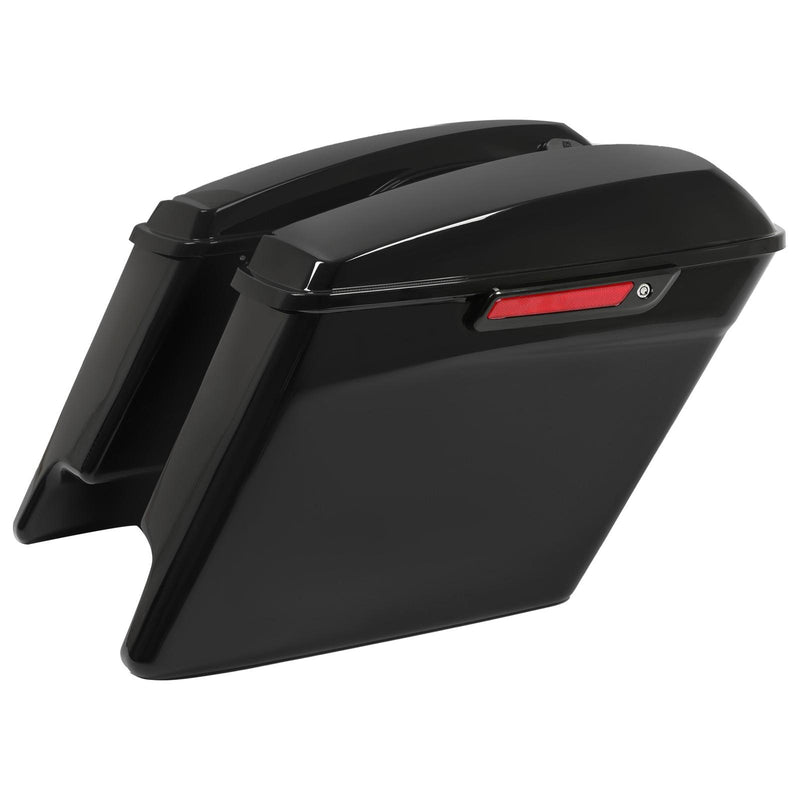 DURAFORCE 5" Stretched Extended Hard Saddle Bags For Harley CVO Street Glide 2014-2024