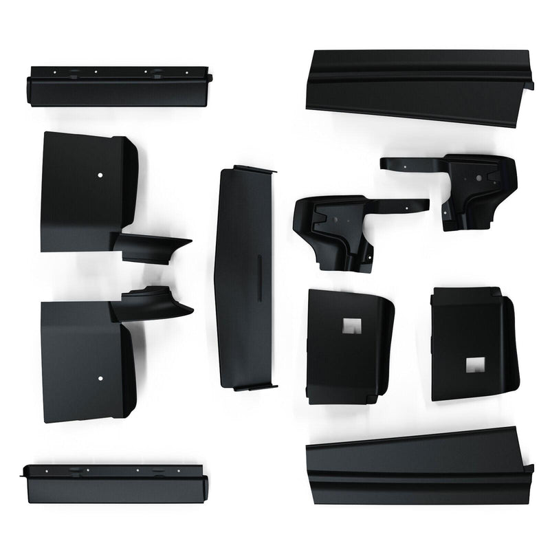 DURAFORCE Fit For 1979-1985 Cadillac Eldorado Black Front+Rear Bumper Fillers Set Of 11