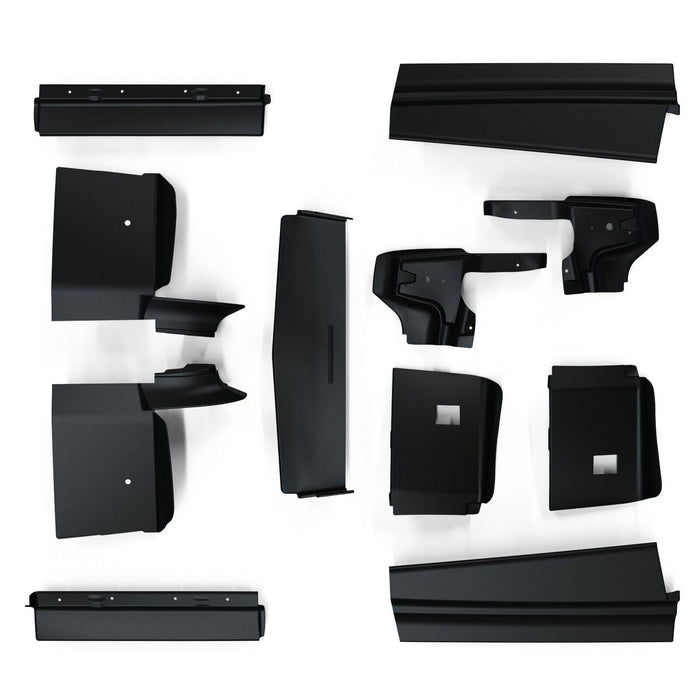 DURAFORCE Fit For 1979-1985 Cadillac Eldorado Black Front+Rear Bumper Fillers Set Of 11